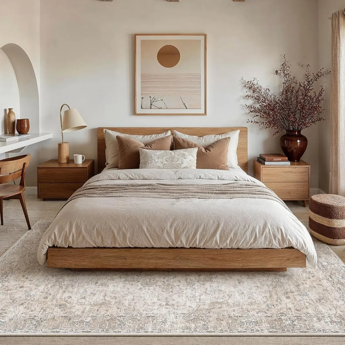 Vintage Rugs Living Room Washable 160x230CM Rug - Image 4
