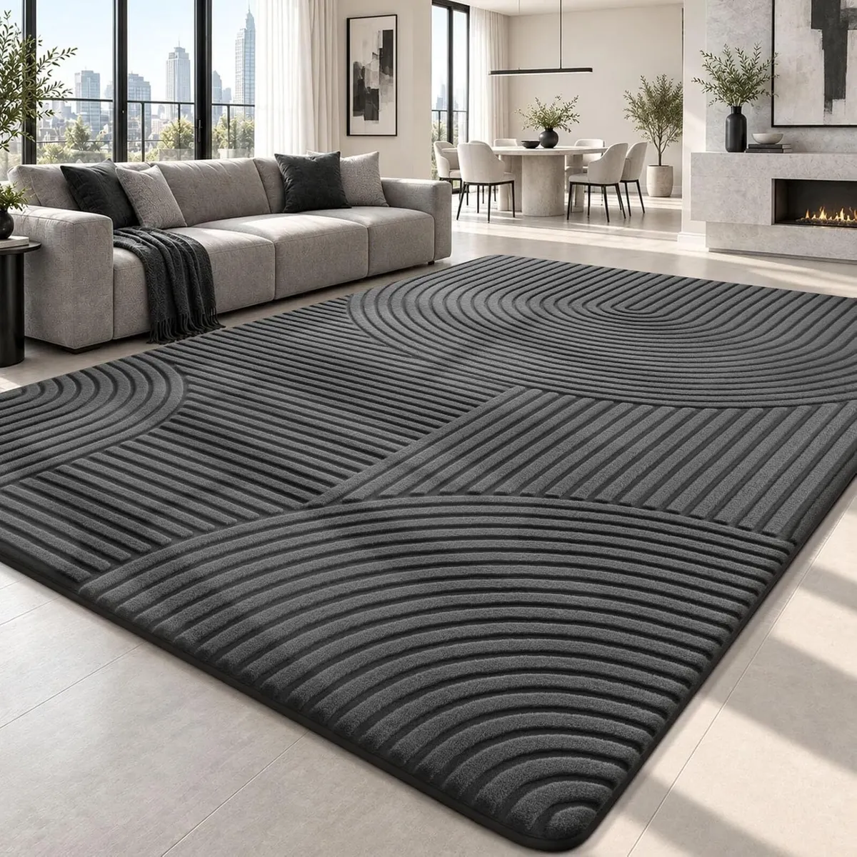 Large Rugs Living Room Washable Rug - Image 2