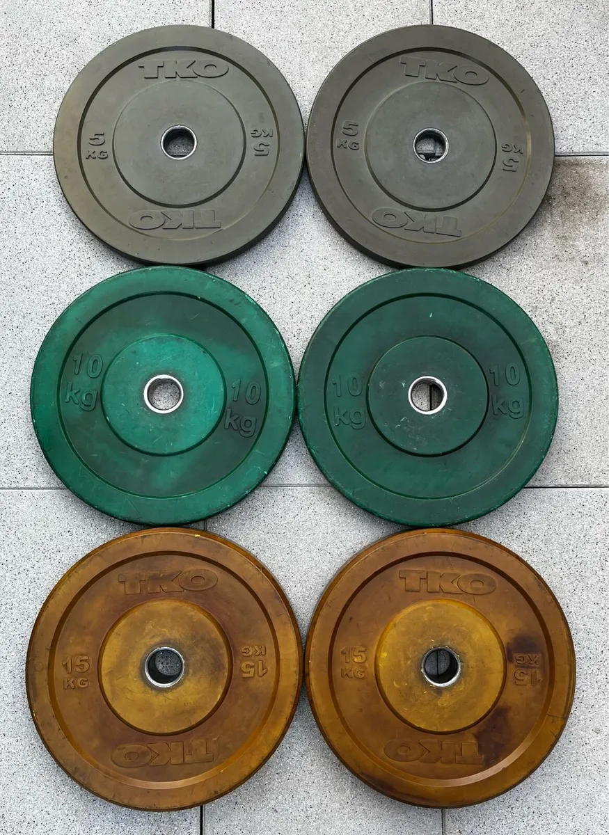 120kg Olympic bumper weight set - Image 1