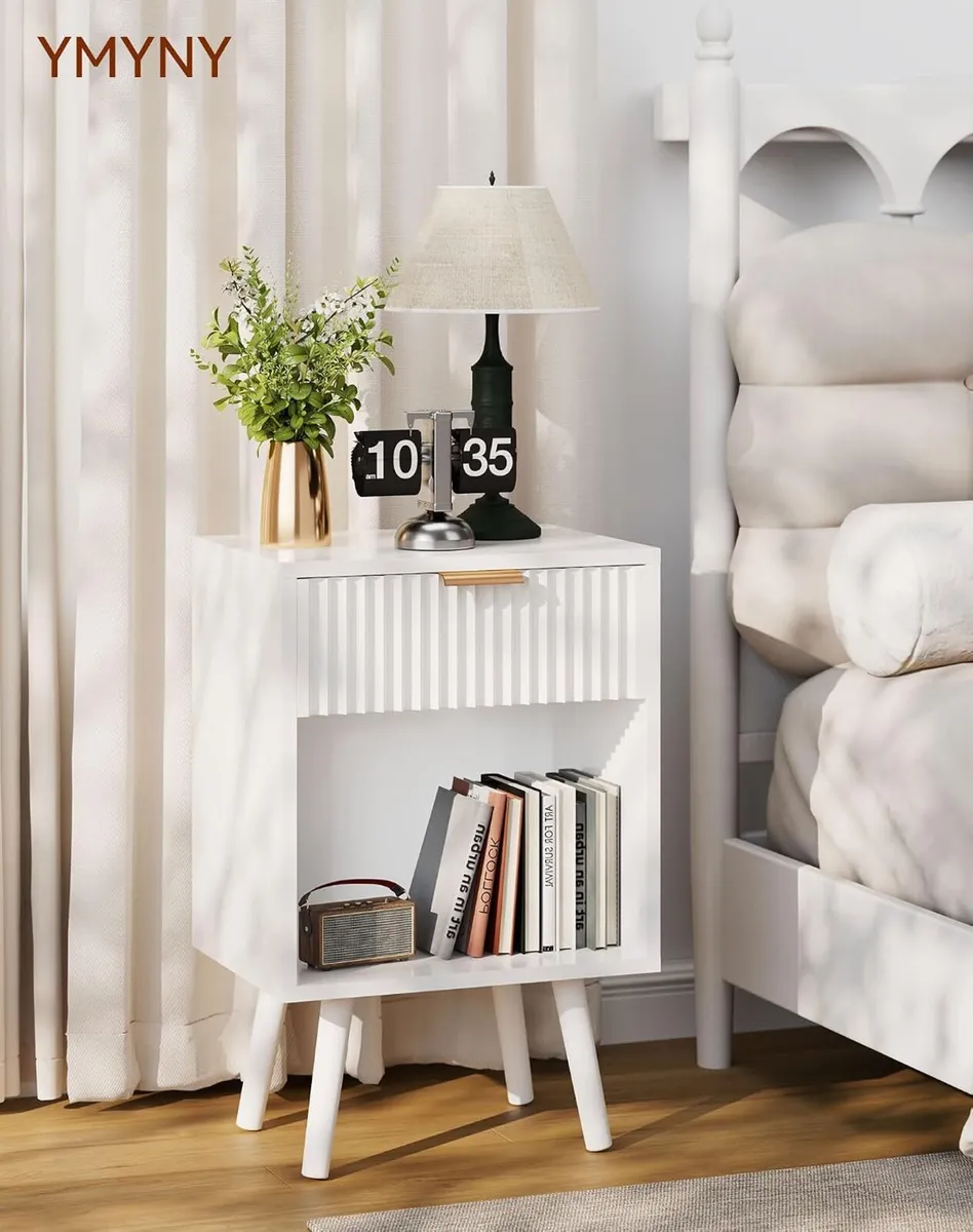 Mid Century Modern Nightstand Side (Set of 2) - Image 2