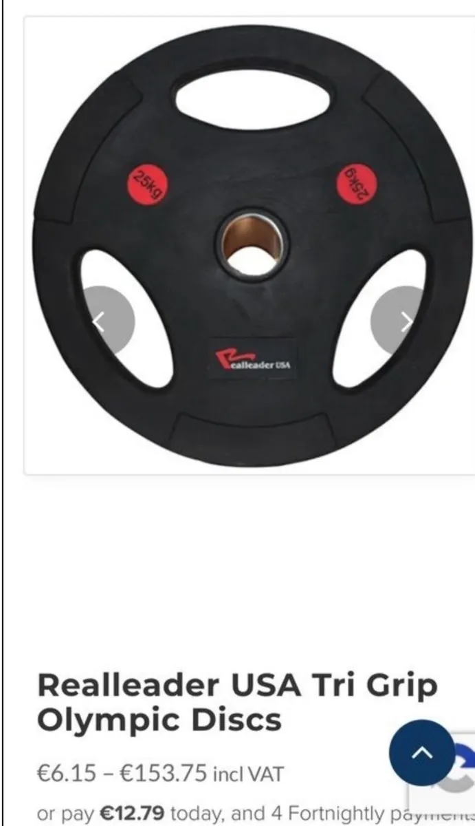 New: Olympic tri grip weight plates - Image 3