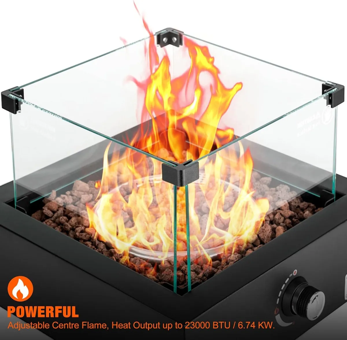 6.74KW 16" Tabletop Gas Fire Pit - Image 3