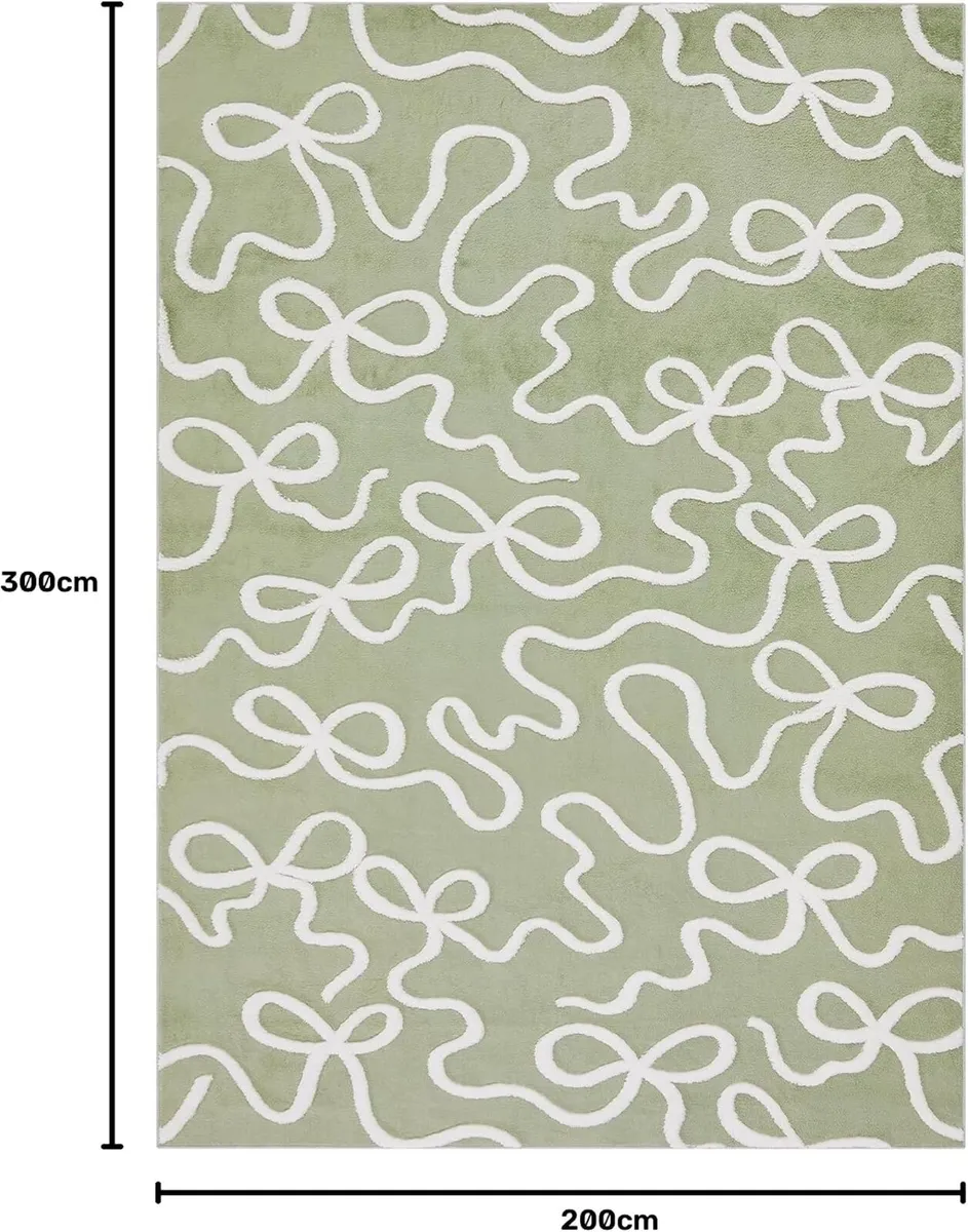 Area Rug Washable Abstract Living Room - Image 2