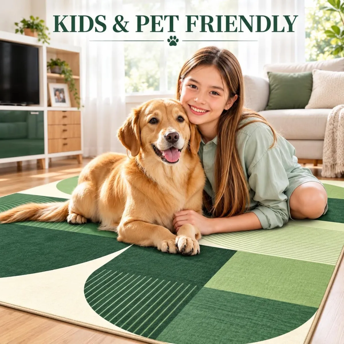 Area Rug Washable Non Slip - Image 2