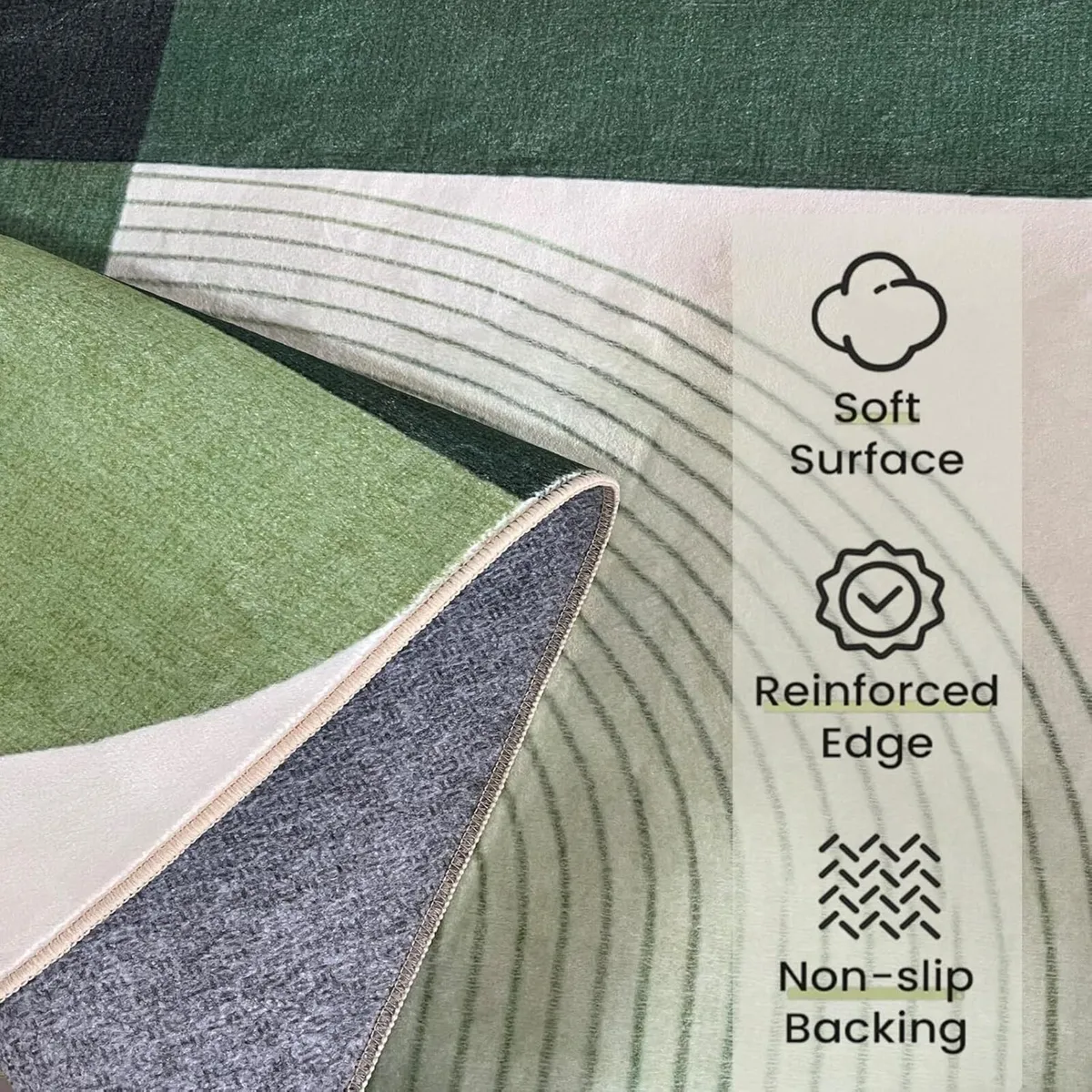 Area Rug Washable Non Slip - Image 3