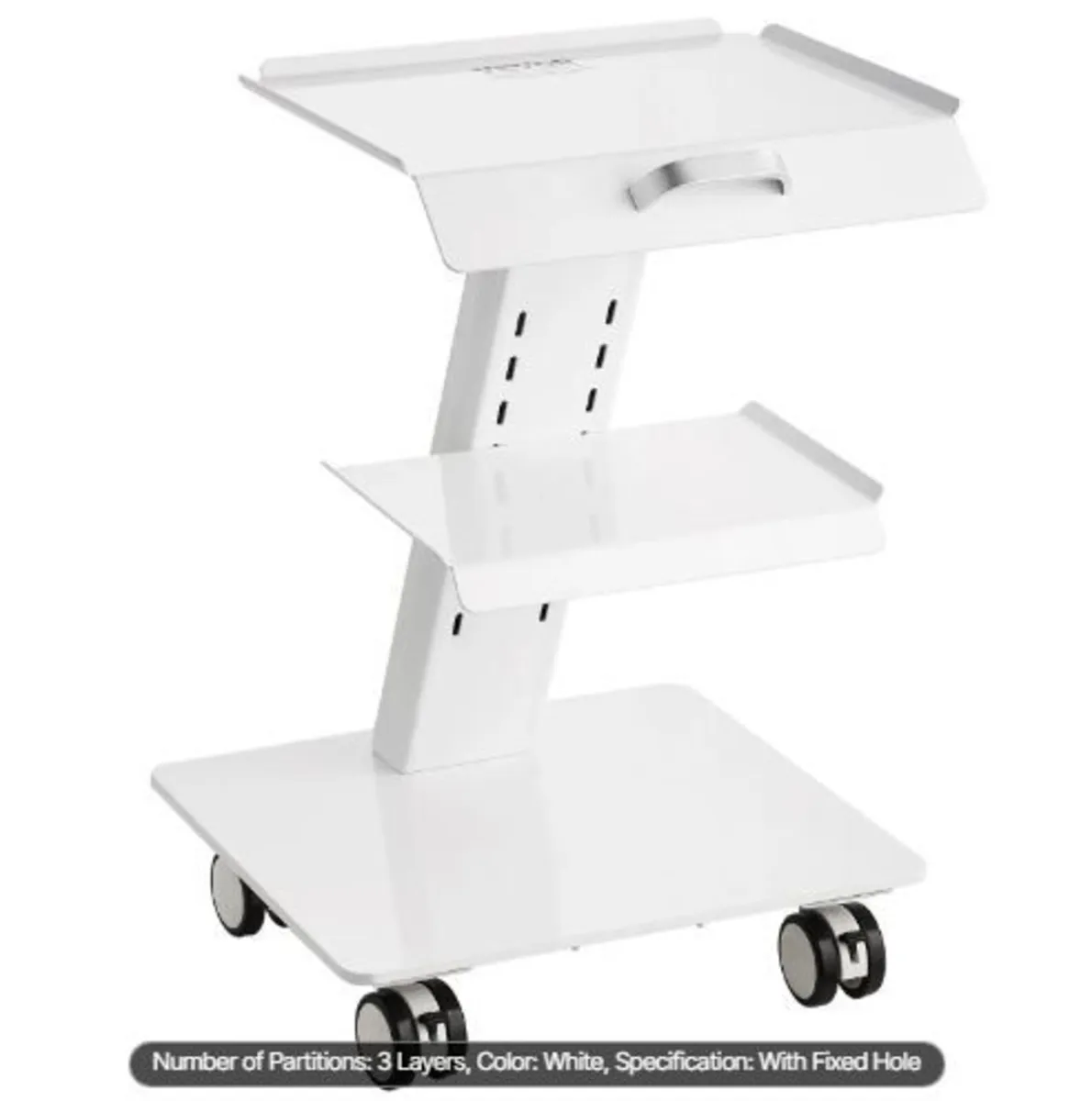 Lab Trolley, 3-Layer Rolling Lab Cart - Image 3