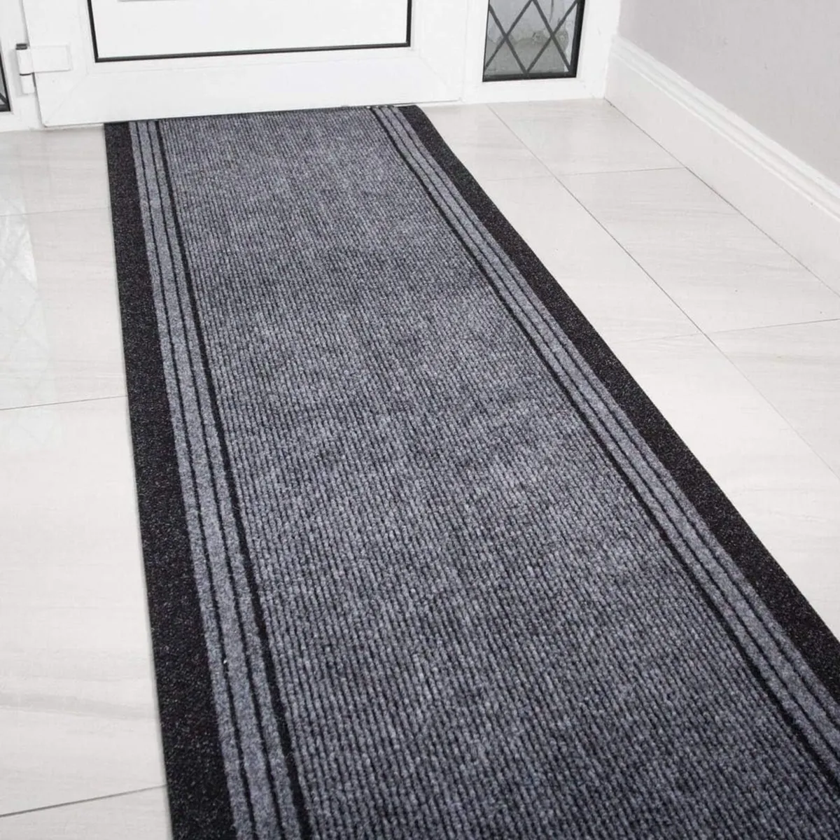 Rubber Backed Very Long Hallway Hall Runner Narrow - Image 1