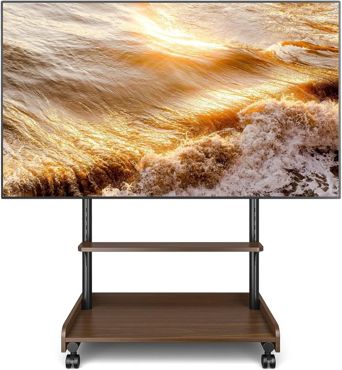 TV Stand on Wheels for 40-86 Inch Tvs - Image 1