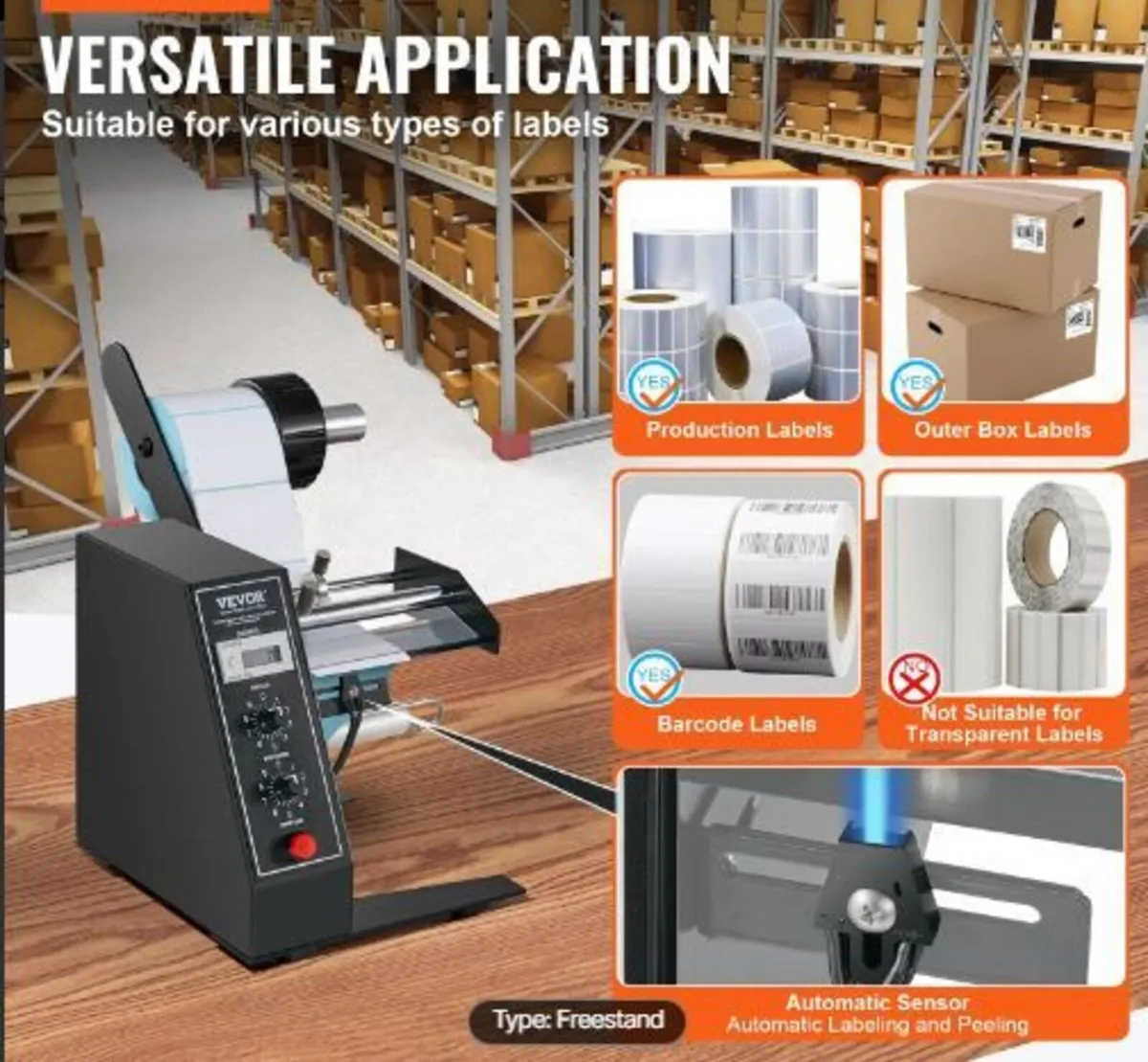 Automatic Label Dispenser, Width - Image 2