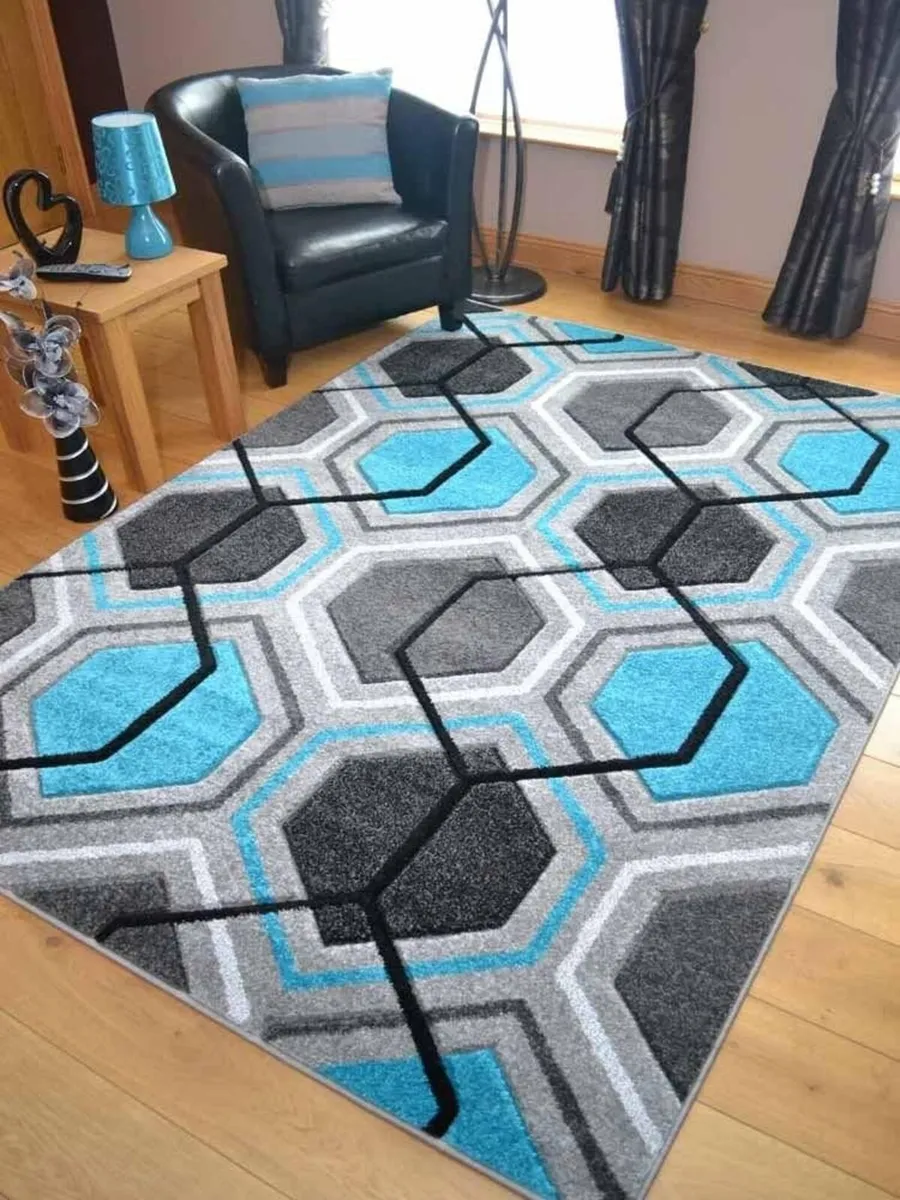 Modern Small Extra Large Sahara Hexagon Carved