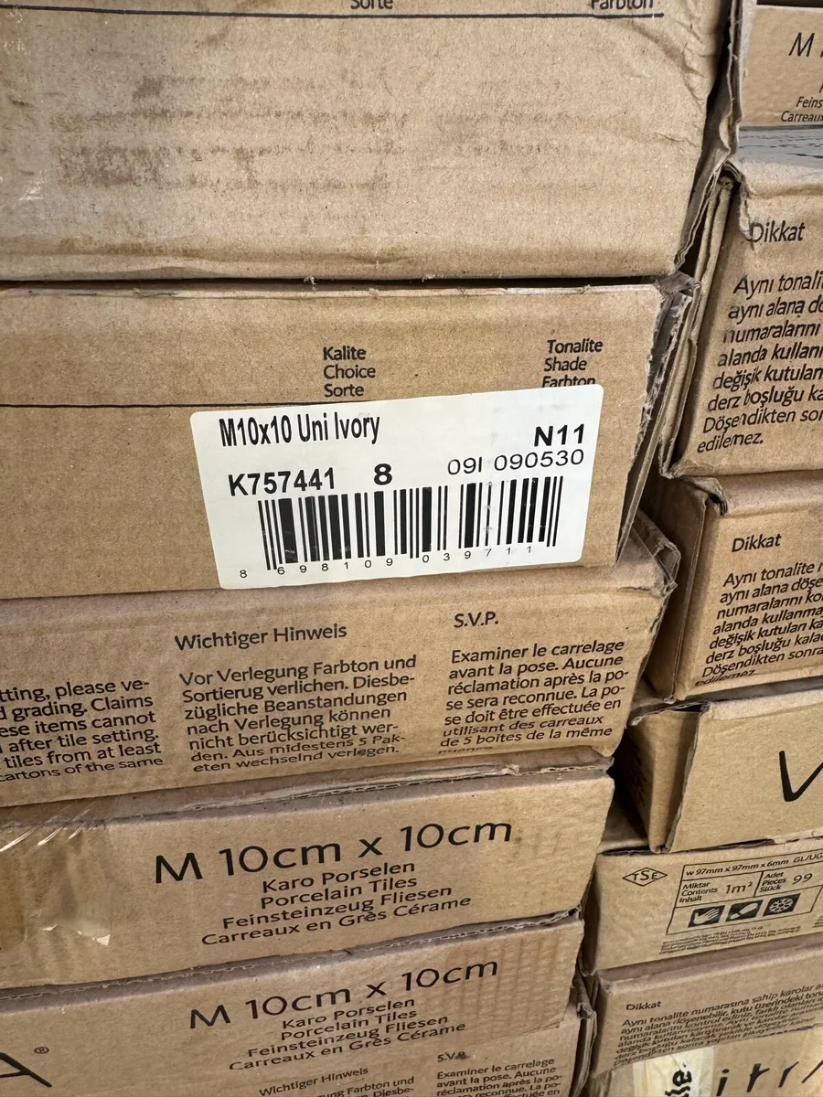 Joblot Tile - Ivory Anti slip Mosiac - Image 3