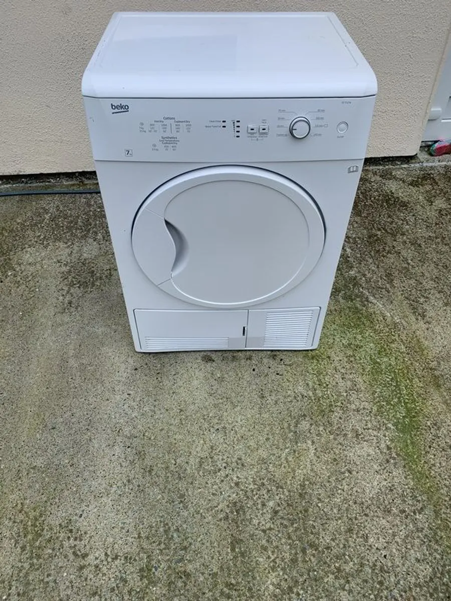 Beko 7kg condenser dryer.