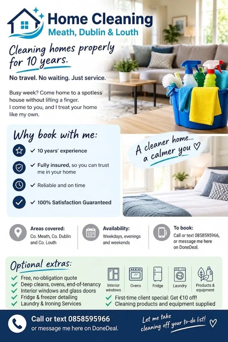 Professional Home Cleaning Services  Meath, Dublin