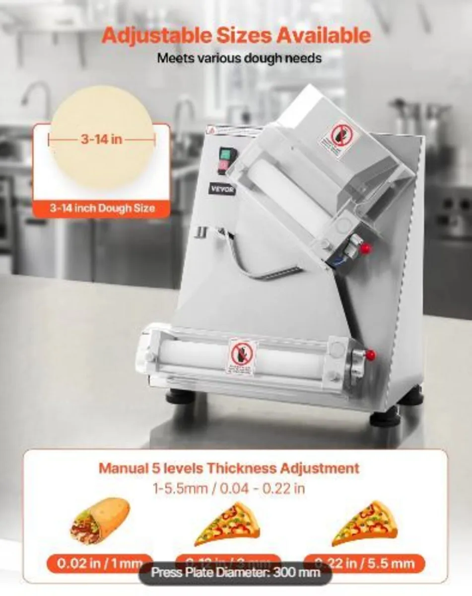 Pizza Dough Roller Sheeter, 3-14 Inch - Image 3
