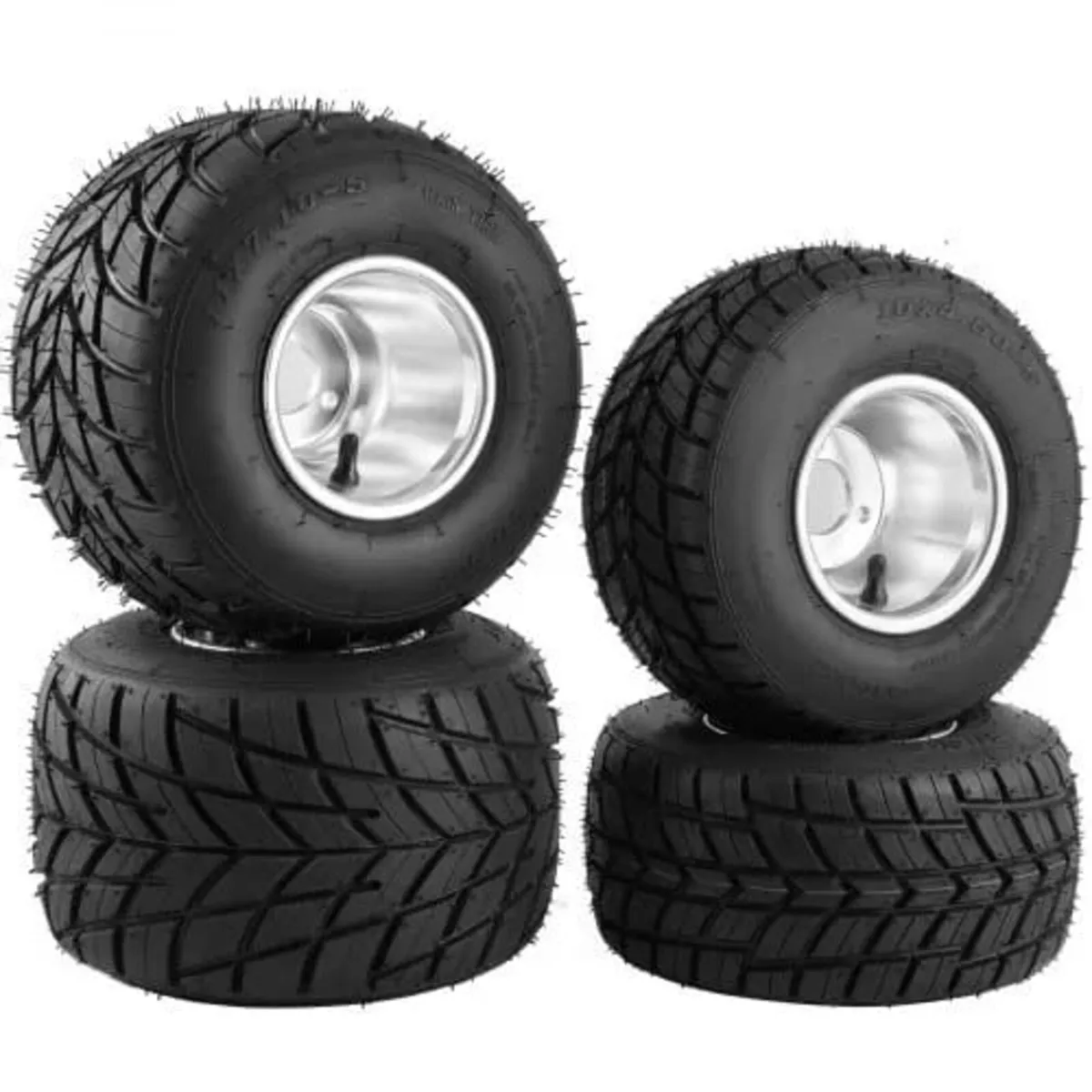 Go Kart Wheels Rain Tires Set of 4 Rim & Tyre Dura - Image 1