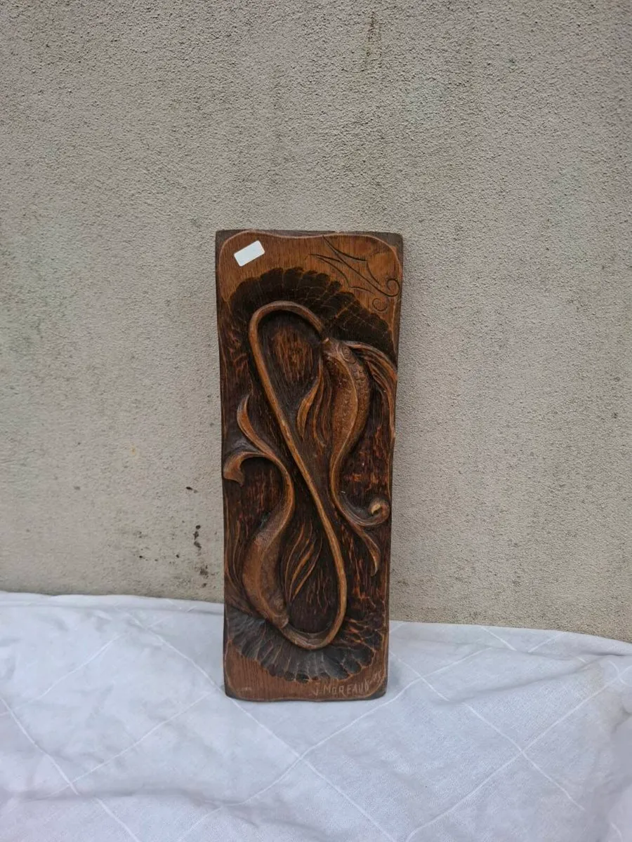Wood fish ornament postage possible - Image 1