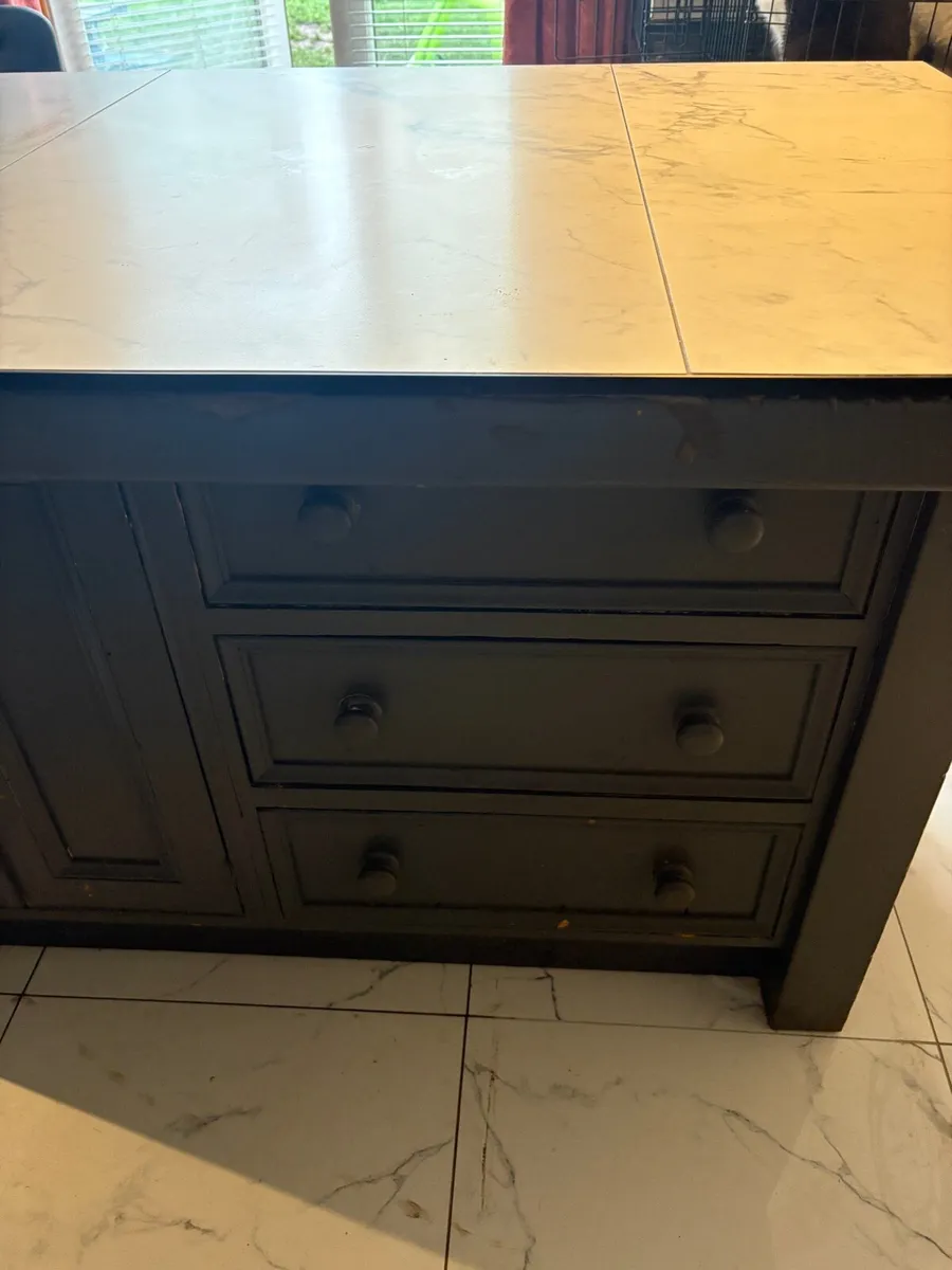 Marble Top Wooden Island - Image 3