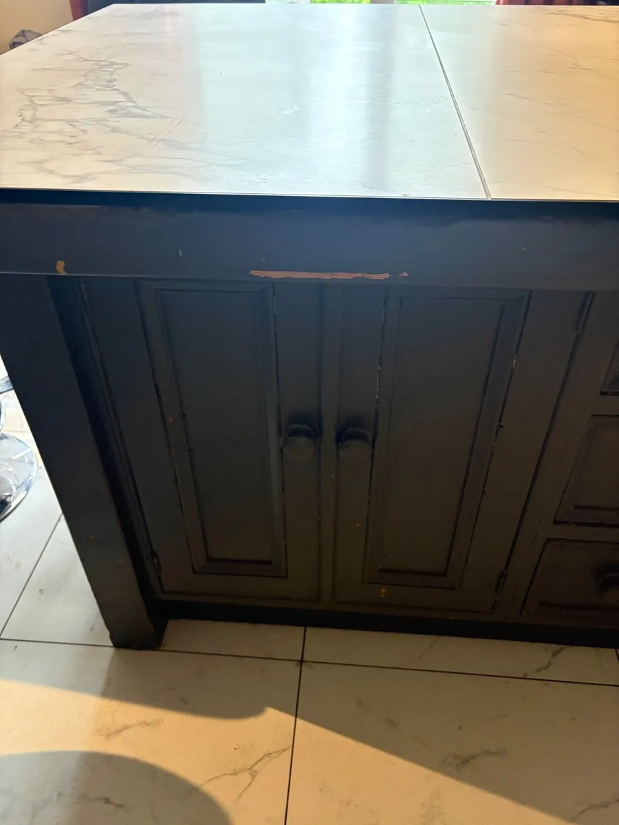 Marble Top Wooden Island - Image 4