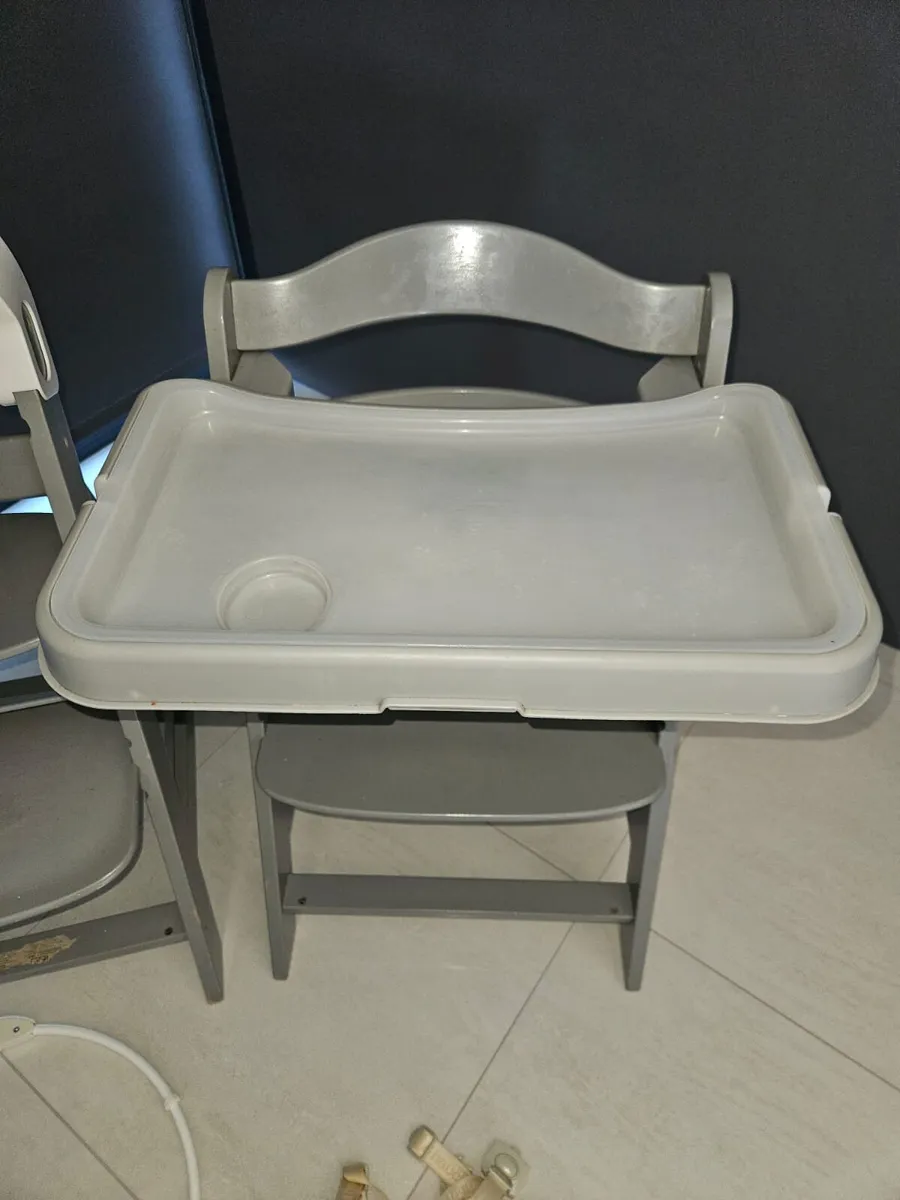 2 x Hauck Alpha+ Highchairs - Image 2