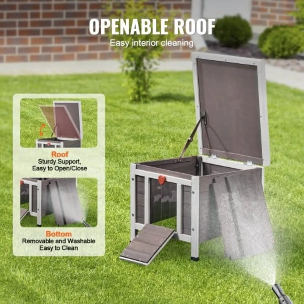 Outdoor Cat House Weatherproof, Feral Cat Shelter - Image 2