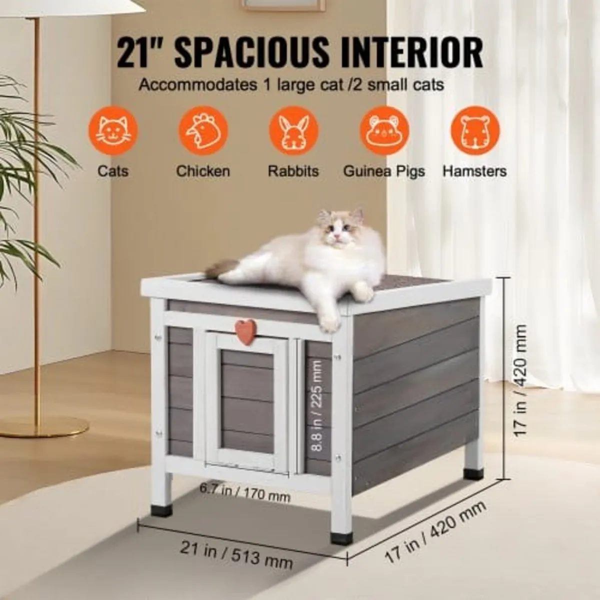 Outdoor Cat House Weatherproof, Feral Cat Shelter - Image 3