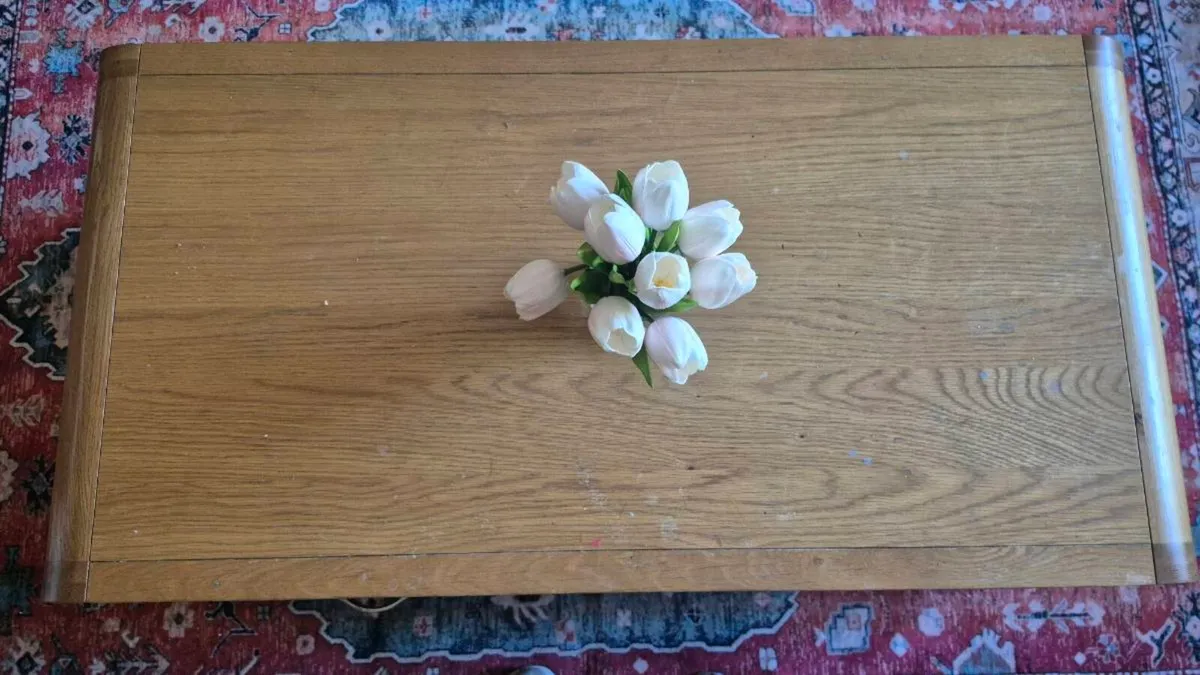 Solid oak coffee table - Image 2