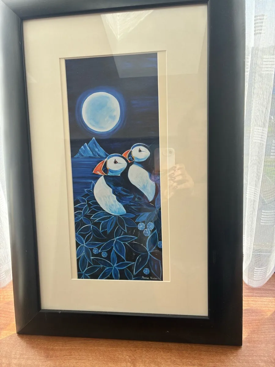 Puffins by moonlight - Image 1
