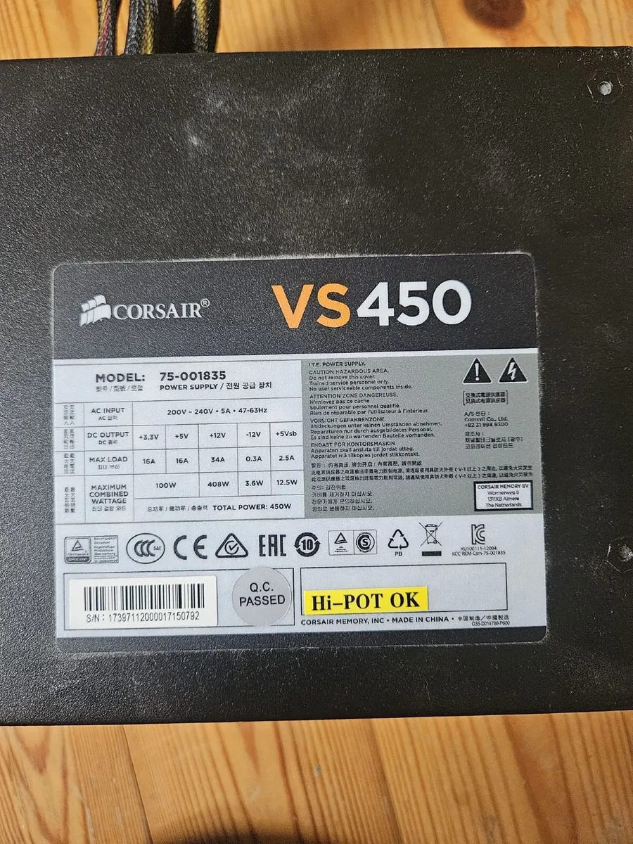 Corsair VS450 450W Power Supply - Image 3