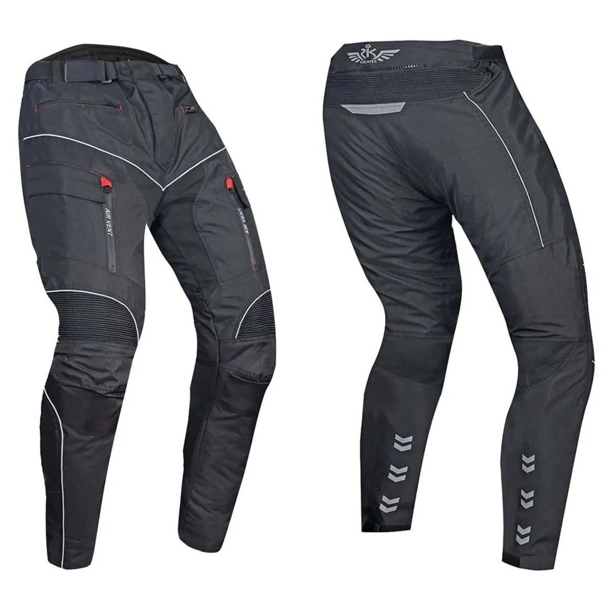Black Motorcycle Riding Trousers - Image 1