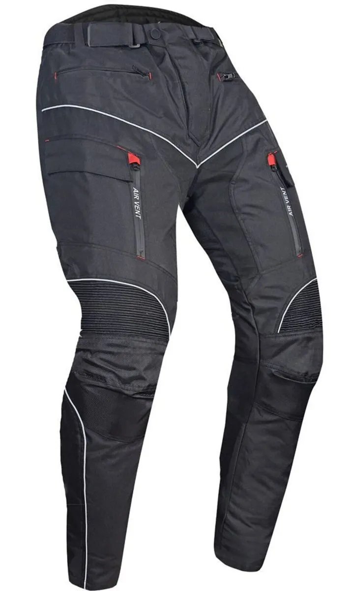 Black Motorcycle Riding Trousers - Image 3