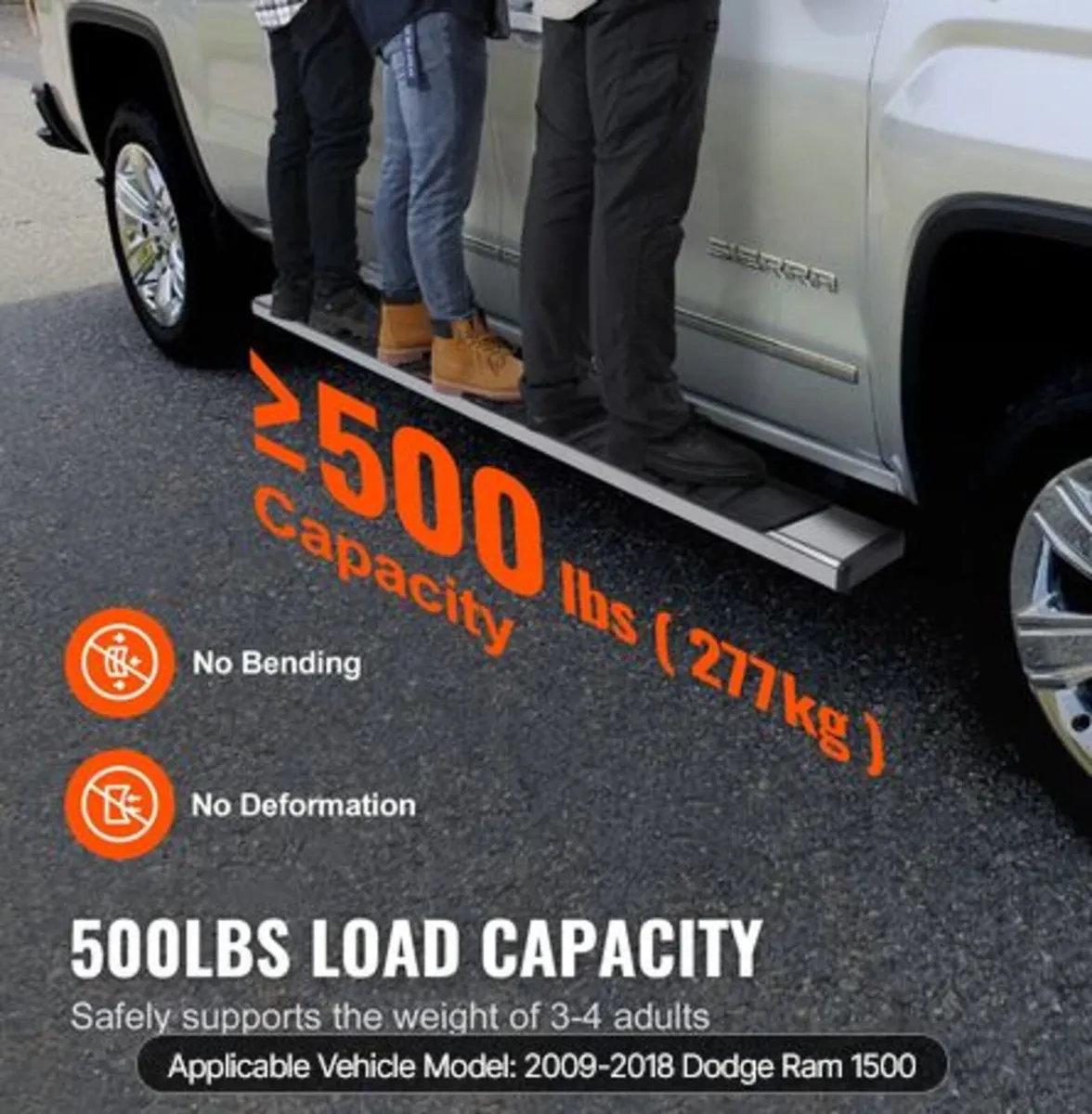 Running Boards, 6" Step Bars Compatible with 2009 - Image 3