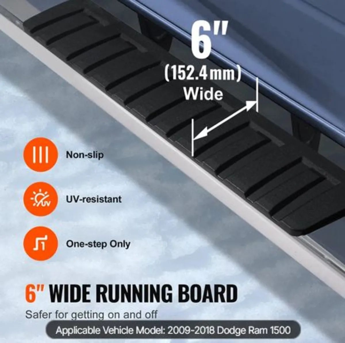 Running Boards, 6" Step Bars Compatible with 2009 - Image 4