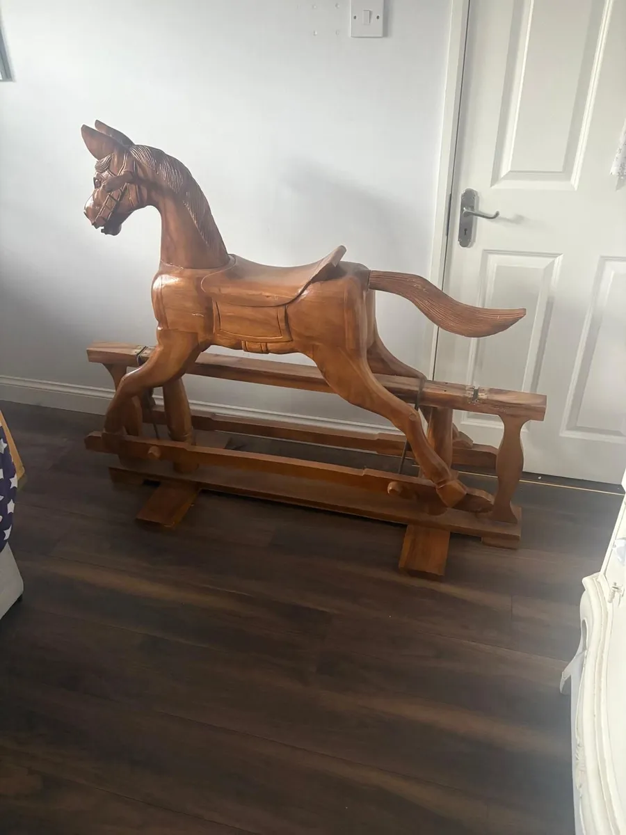 Wooden Rocking Horse - Image 1