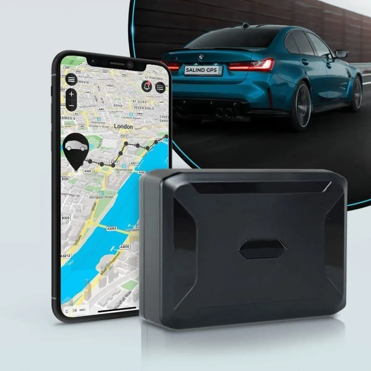Real-Time Global GPS Tracker with Magnetic Mount - Image 1