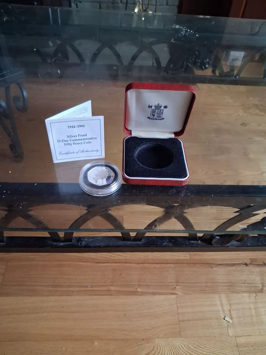 1944-1994 silver proof D Day commemorative. Fifty - Image 1