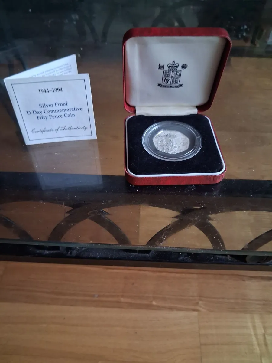 1944-1994 silver proof D Day commemorative. Fifty - Image 2