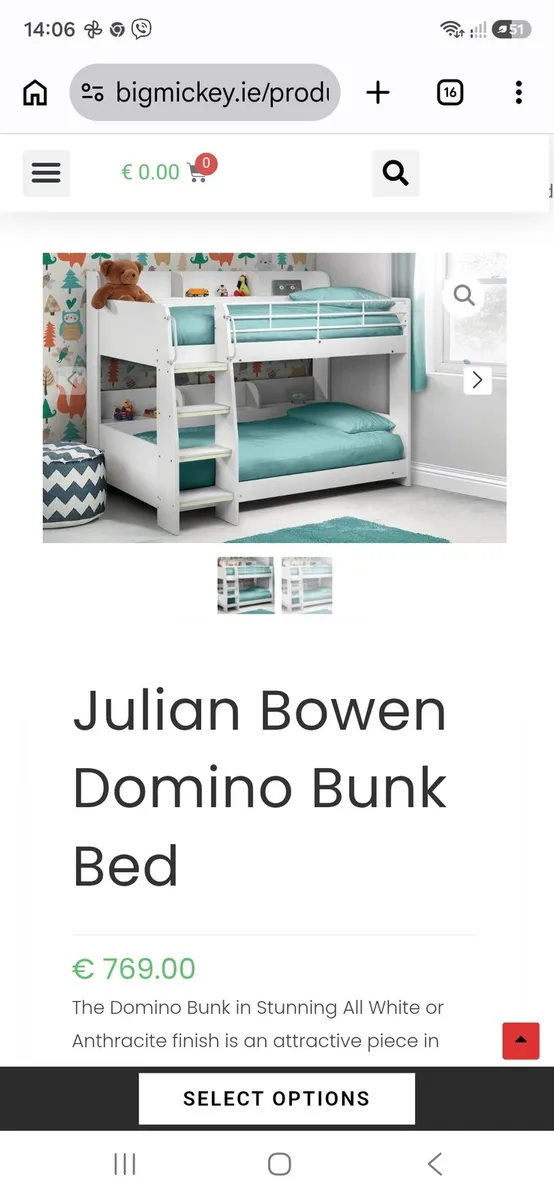 Julian Bowen Domino Bunk bed - Image 1