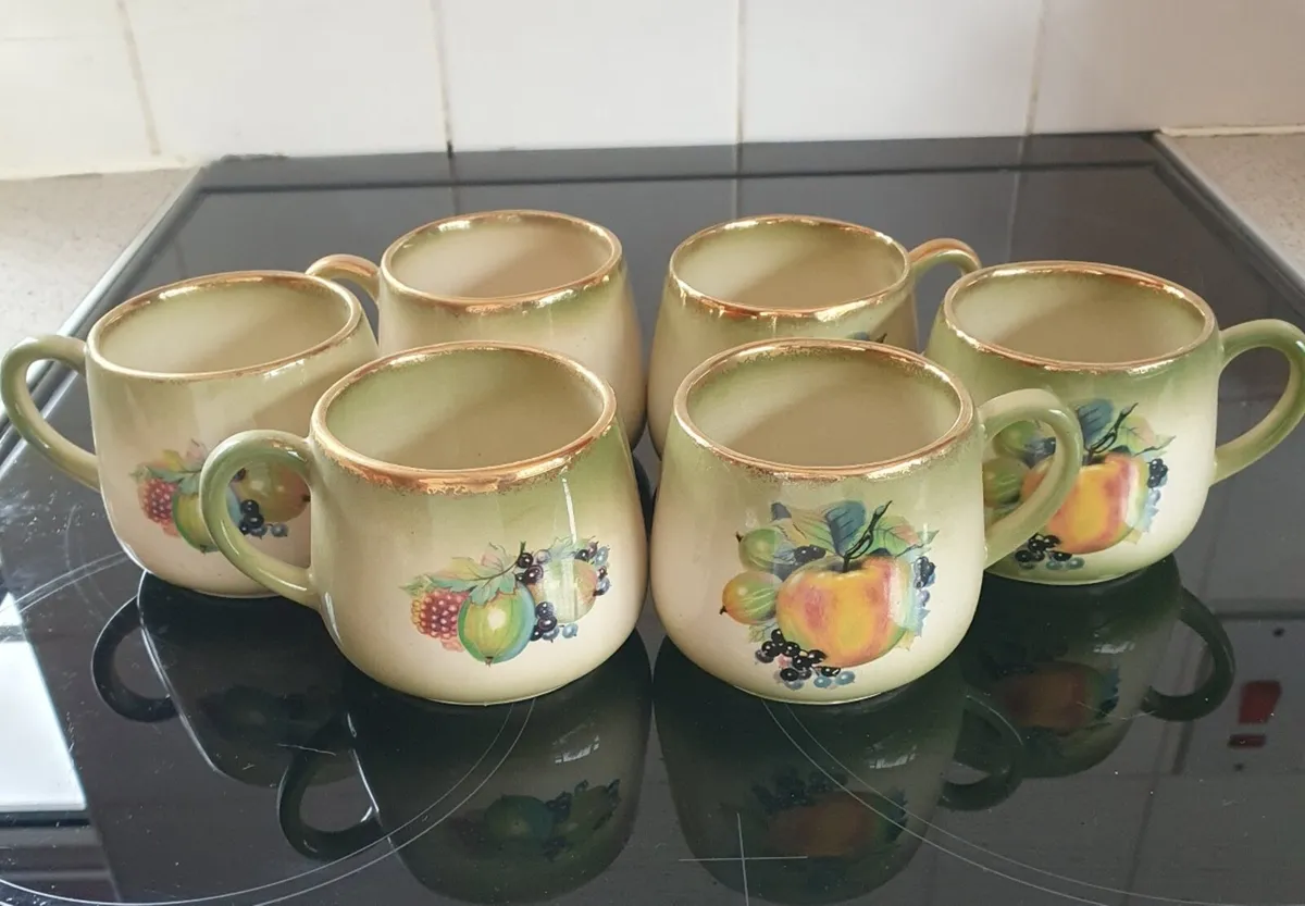 Vintage Ironstone Mugs - set of 6 - Image 1