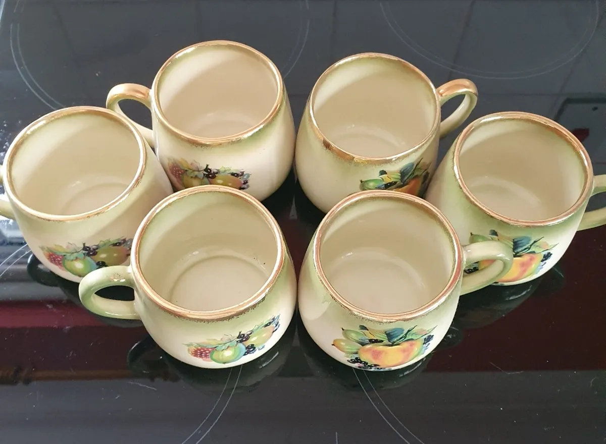 Vintage Ironstone Mugs - set of 6 - Image 2