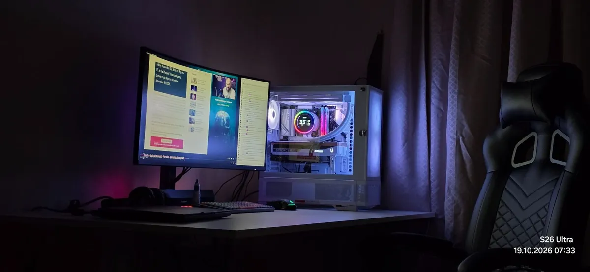 Pc r7 7700 rtx 5070ti 32gb ram ssd 1tb + 2tb, wifi - Image 1