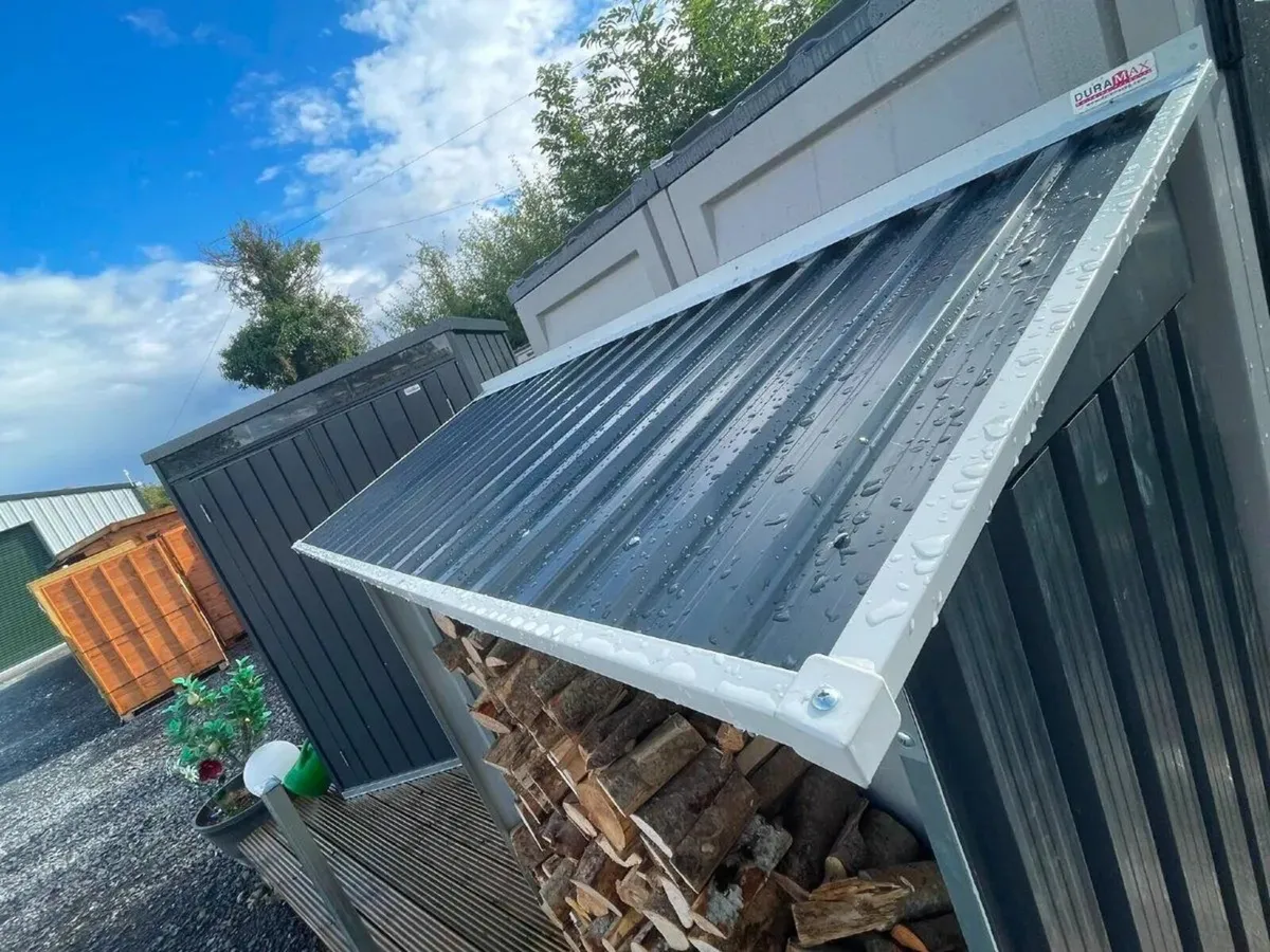10×12 ECO Steel Garden Shed – Grey (with Free Floo - Image 4