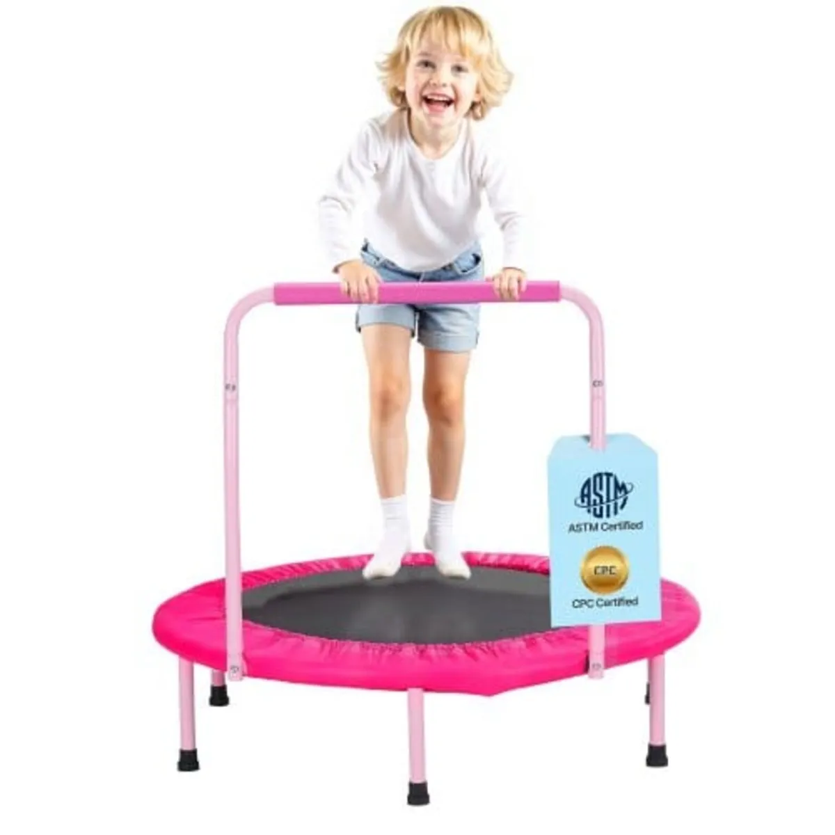 36" Kids Trampoline, 3FT Indoor Outdoor Trampoline - Image 1