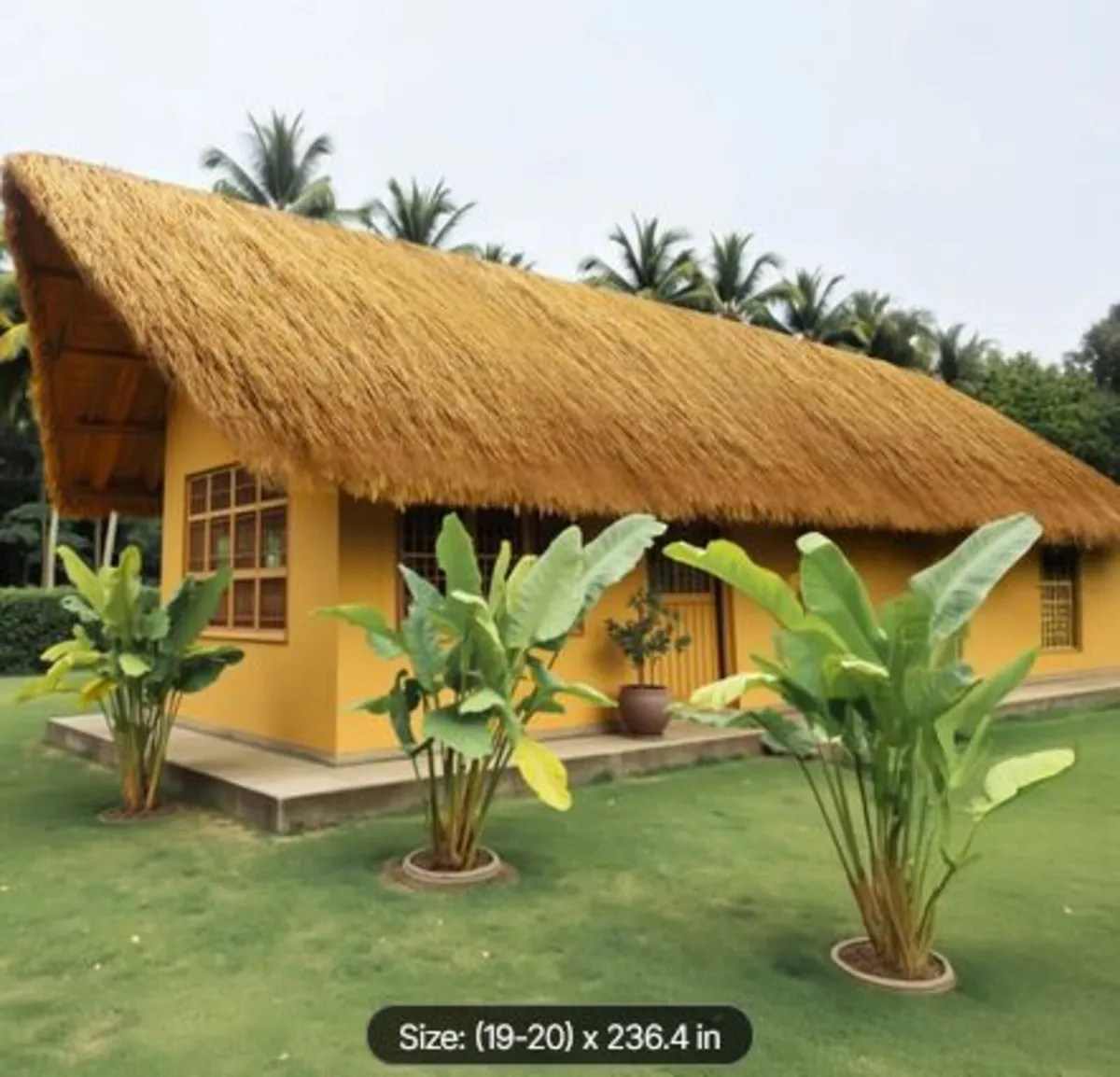 Artificial Thatch Grass Roof, 0.5 x 6 m Tiki Bar - Image 4