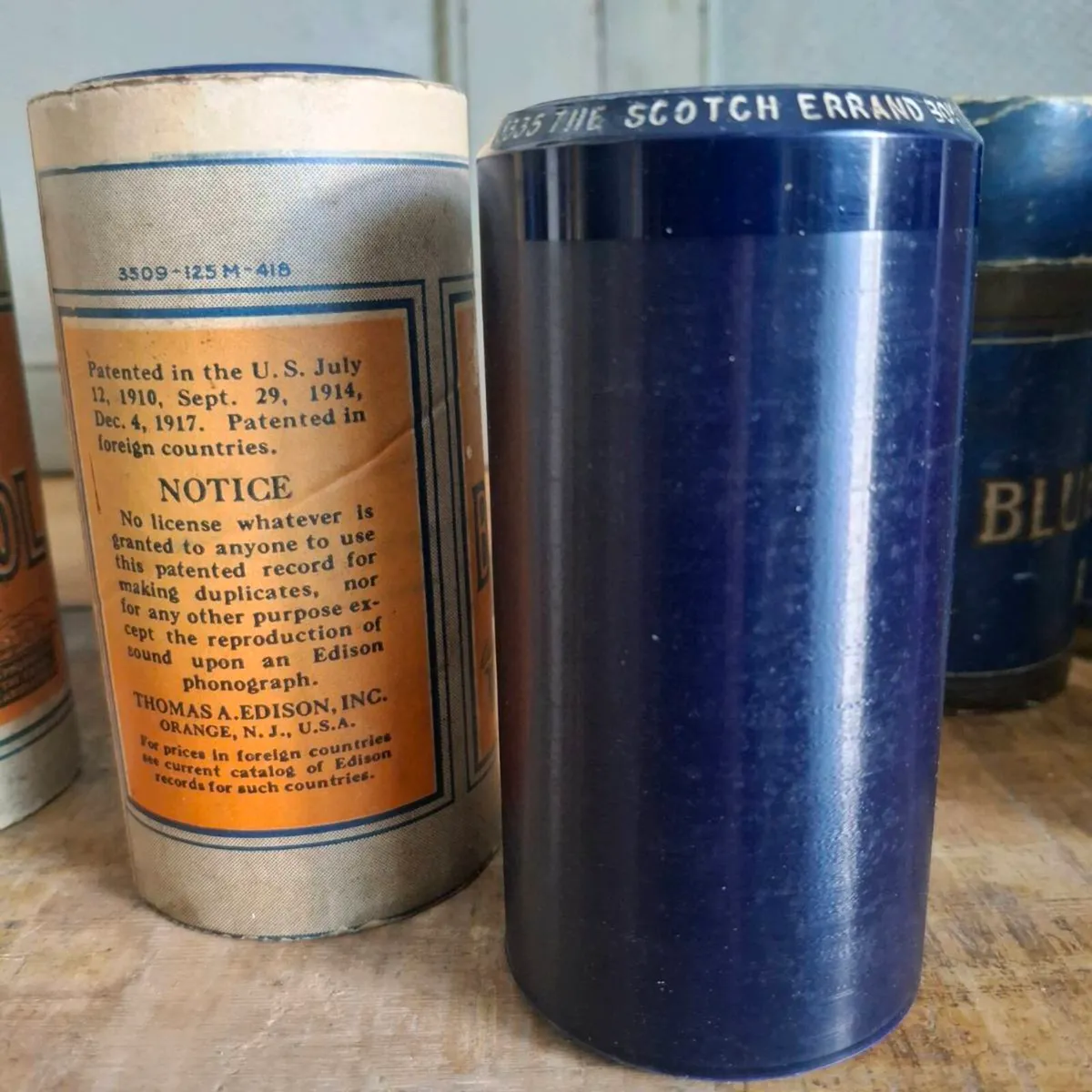 Edison Blue Amberol Record Cylinders - Image 4