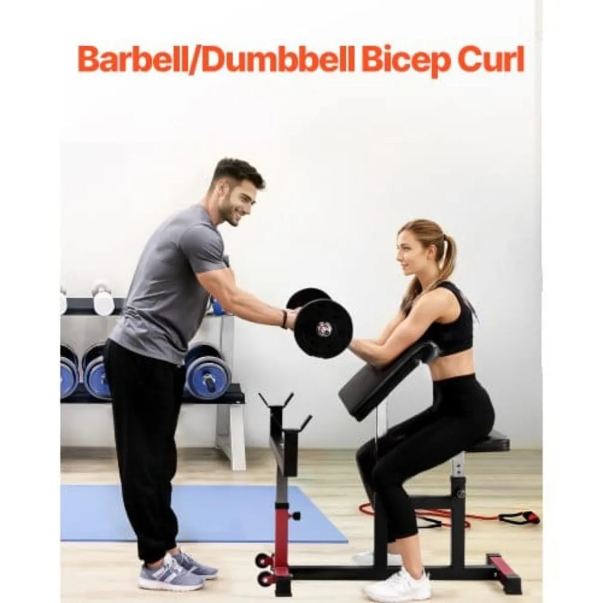 Preacher Curl Bench, Strength Training Biceps Mach - Image 4