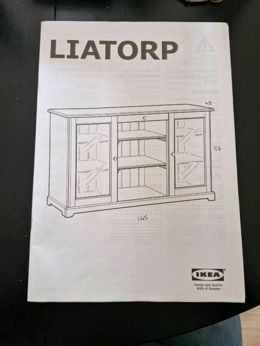 IKEA Liatorp Side-board, 2 matching shelf units! - Image 3