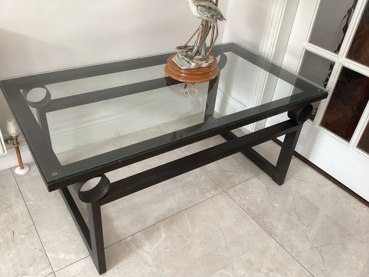 Designer Glass Top Coffee Table - Image 4