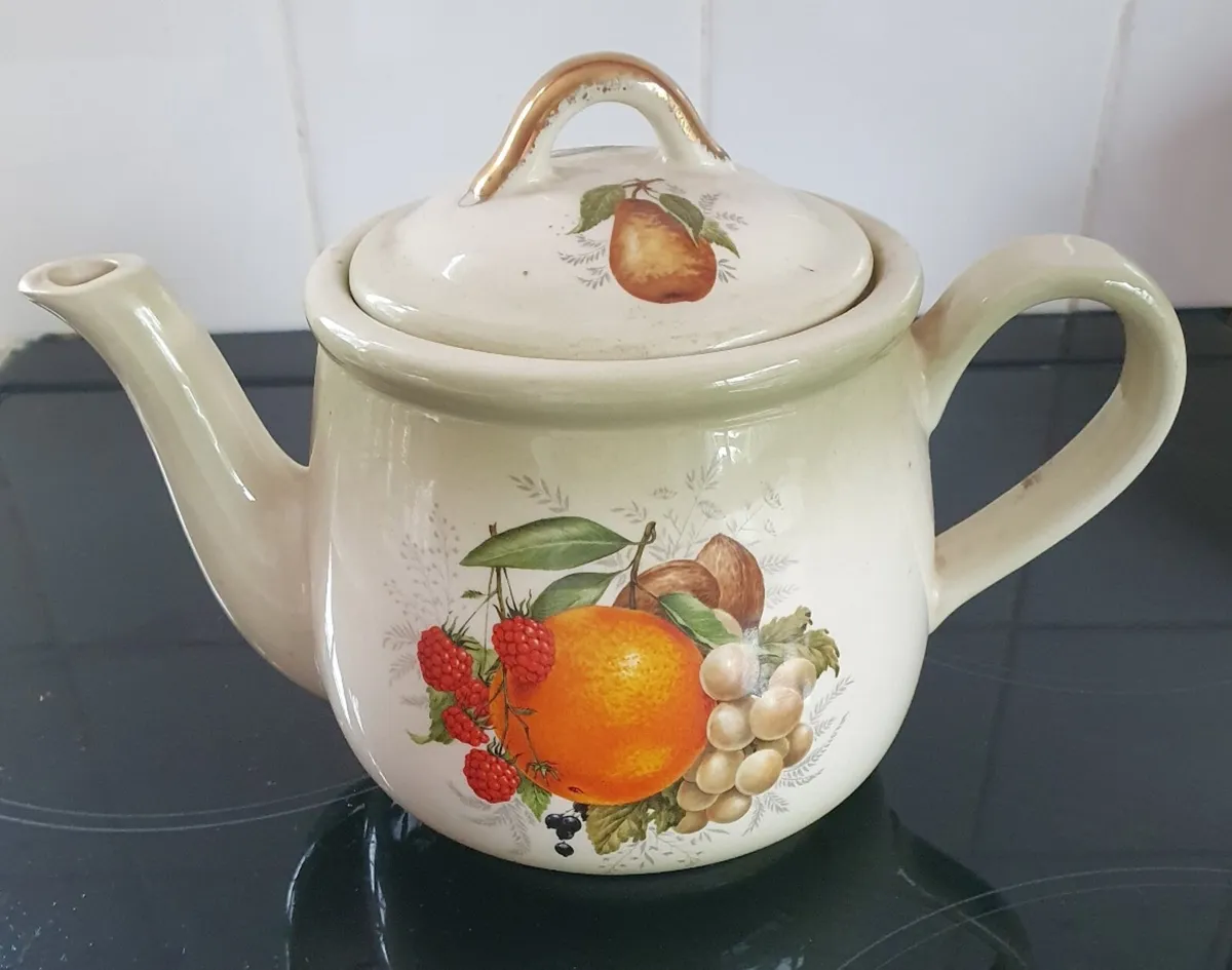 Vintage Ironstone Teapot & Open Sugar Bowl - Image 2