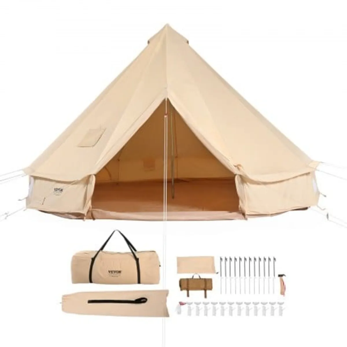 Canvas Bell Tent, 4 Seasons 5 m/16.4 ft Yurt Tent, - Image 1