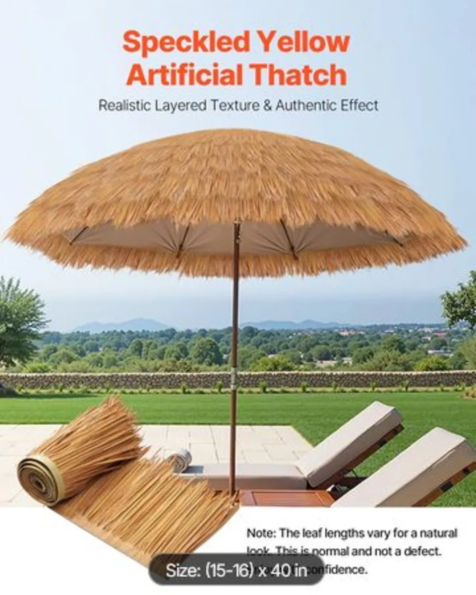 Artificial Thatch Grass Roof, 0.4 x 1 m Mexican - Image 2